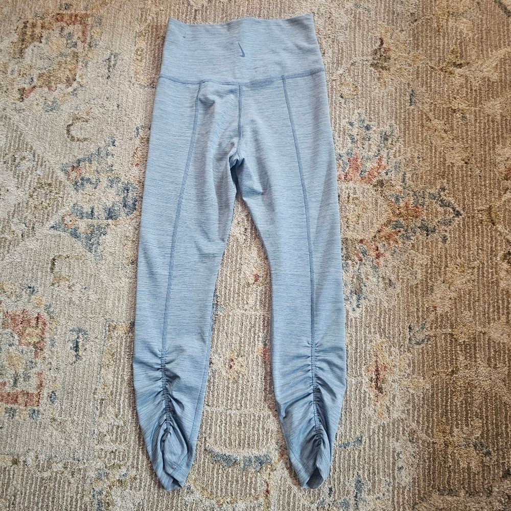 Nike Blue/gray Legging, Sz M With 26" Inseam, Like New